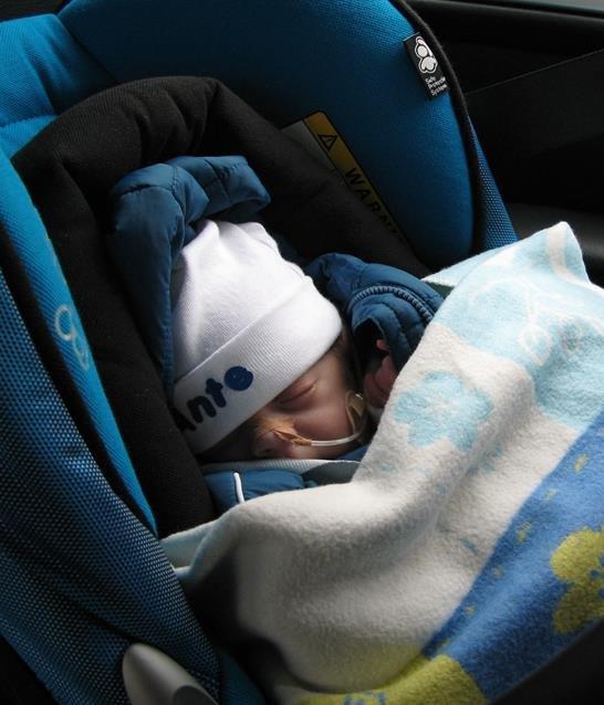 Baby in autostoel
